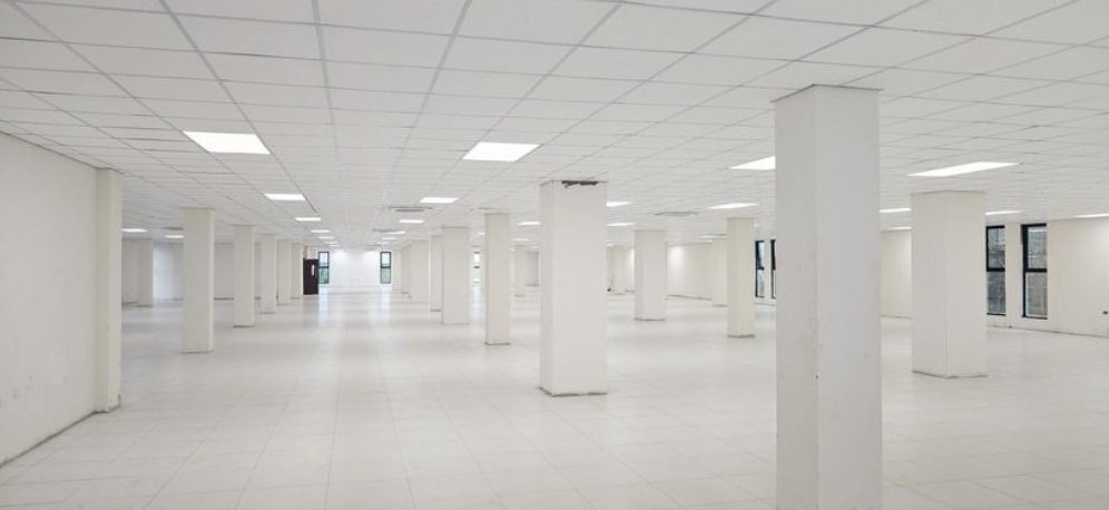 Open office floor in Block E